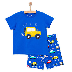Cars&Roads Araba Baskılı Erkek Tshirt-Şort Erkek Bebek