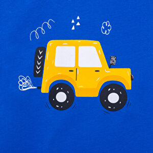 Cars&Roads Araba Baskılı Erkek Tshirt-Şort Erkek Bebek