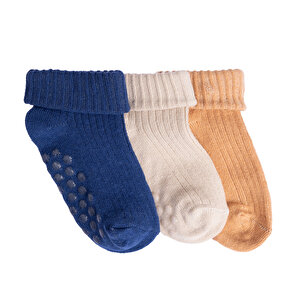 HelloBaby 3lü Kıvrık, Lacivert, 6-12 Ay