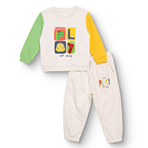 HelloBaby Eşofman Takımı, Bej, 3 - 6 Ay