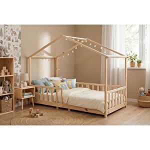 baby plus Düz Çatılı Montessori Karyola