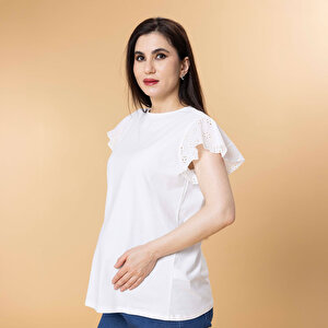 Baby Mom Hamile Kısa Kol Tshir, Beyaz, L