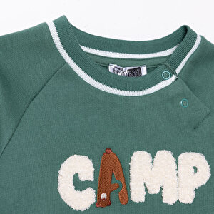 Erkek Bebek Camp Life Sweatshirt Bisiklet Yaka Uzun Kol Erkek Bebek Camp Life Sweatshirt Bisiklet Yaka Uzun Kol