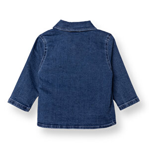 Erkek Bebek Circus Gömlek Denim Uzun Kol Erkek Bebek Circus Gömlek Denim Uzun Kol