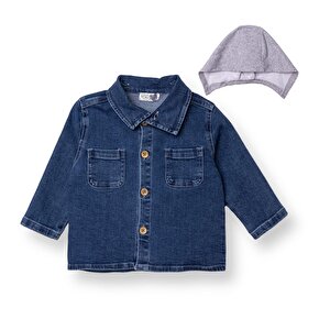 Erkek Bebek Circus Gömlek Denim Uzun Kol Erkek Bebek Circus Gömlek Denim Uzun Kol