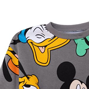 Erkek Bebek Eşofman Takımı Şardonlu Bisiklet Yaka Uzun Kol Ribanalı Paça