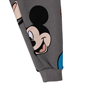 Erkek Bebek Eşofman Takımı Şardonlu Bisiklet Yaka Uzun Kol Ribanalı Paça