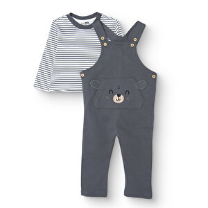HelloBaby Cool Boy S, Koyu Gri, 3 - 6 Ay
