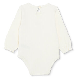 Kız Bebek Uzun Kol Body Jakar Örme Bisiklet Yaka Uzun Kol