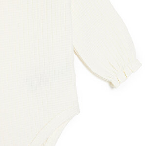 Kız Bebek Uzun Kol Body Jakar Örme Bisiklet Yaka Uzun Kol
