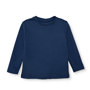 HelloBaby Uzun Kol Tshir, Lacivert, 6 Ay