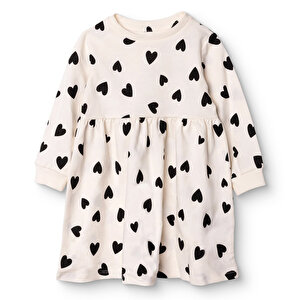HelloBaby Elbise, Ekru Baskılı, 6 - 9 Ay