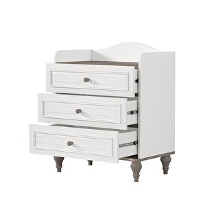 Line Gri 3 Çekmeceli Şifonyer Line Gri 3 Çekmeceli Şifonyer