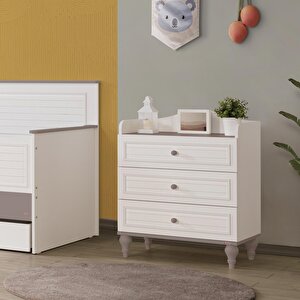 Line Gri 3 Çekmeceli Şifonyer Line Gri 3 Çekmeceli Şifonyer