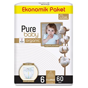 Pure Baby 6 Beden 60 Adet, 6 Beden