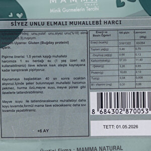 Siyez Unlu Elmalı Muhallebi Harcı 160 gr Siyez Unlu Elmalı Muhallebi Harcı 160 gr