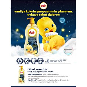 Vanilya Kokulu Rahat Ve Mutlu Bebek Şampuanı 700 ml