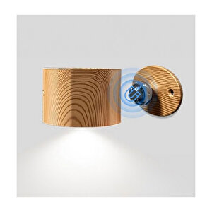 Ahşap Kablosuz Duvar Aplik Lamba