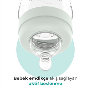 Karanlıkta Parlayan Orta Akış Antikolik PP Biberon 270 ml