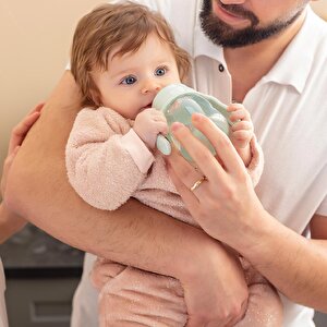 Yumuşak Uçlu Kulplu Antikolik Alıştırma Bardağı 6+ Ay 160 ml Yeşil