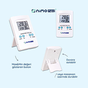 Dijital Saatli Nem ve Sıcaklık Ölçer
