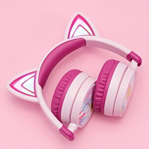 Kedi Kulaklı Led Işıklı Güvenli Ses Sınırlı 60 Saat Oynatma Süreli Bluetooth Çocuk Kulak Kedi Kulaklı Led Işıklı Güvenli Ses Sınırlı 60 Saat Oynatma Süreli Bluetooth Çocuk Kulak