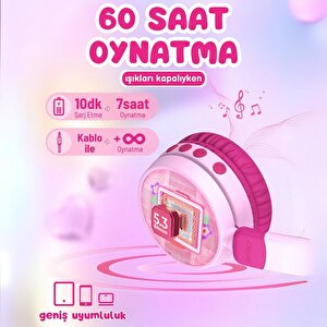 Kedi Kulaklı Led Işıklı Güvenli Ses Sınırlı 60 Saat Oynatma Süreli Bluetooth Çocuk Kulak Kedi Kulaklı Led Işıklı Güvenli Ses Sınırlı 60 Saat Oynatma Süreli Bluetooth Çocuk Kulak
