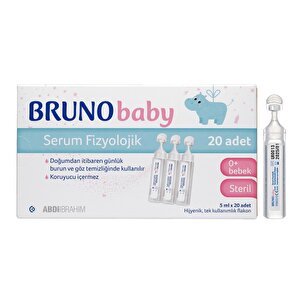 Bruno Baby Serum Fizyolojik 5 ml x 20 fl Bruno Baby Serum Fizyolojik 5 ml x 20 fl