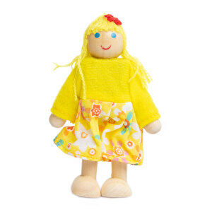 Ahşap 6'lı Aile Kukla Seti Ahşap 6'lı Aile Kukla Seti