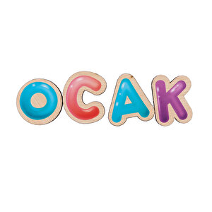 Ahşap Alfabe Eğitici Set