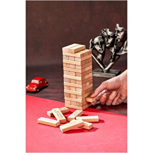 Ahşap Denge Oyunu Cezalı Tower