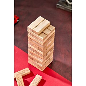 Ahşap Denge Oyunu Cezalı Tower