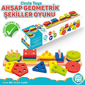 Ahşap Geometrik Şekiller 5'li