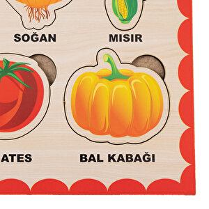 Ahşap Sebzeler Eğitici Set Ahşap Sebzeler Eğitici Set
