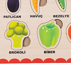 Ahşap Sebzeler Eğitici Set Ahşap Sebzeler Eğitici Set