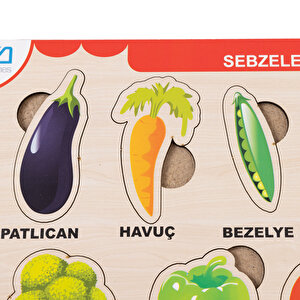 Ahşap Sebzeler Eğitici Set Ahşap Sebzeler Eğitici Set