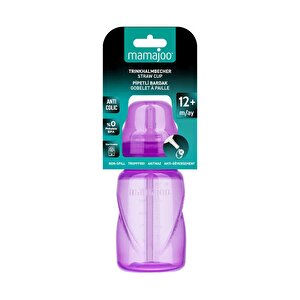 Mamajoo Akıtmaz Pipetli Bardak Mor 270ml