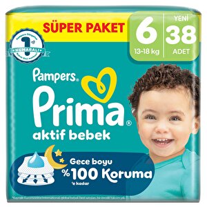 Prima Aktif Bebek 6 Beden, 38 Adet
