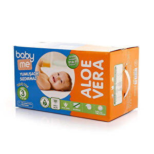 Aloe Vera Midi 3 Numara Bebek Bezi 4-9 kg 100 adet