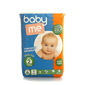 Aloe Vera Mini 2 Numara Bebek Bezi 3-6 kg 50 adet