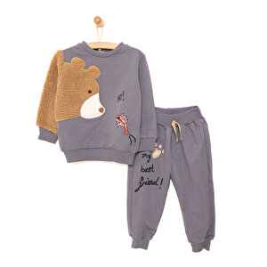 Çocux Animals Erkek Eşof, Antrasit, 9 Ay