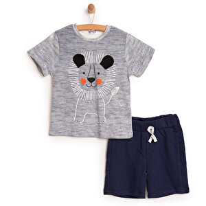 Çocux Animals Tshirt-Şort, Ekru, 1 Yaş