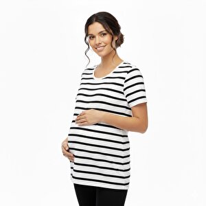 Baby Mom Hamile Kısa K, Beyaz Baskılı, S