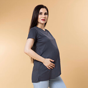 Baby Mom Hamile Kısa Kol Tshirt, Ekru, M Baby Mom Hamile Kısa Kol Tshirt, Ekru, M