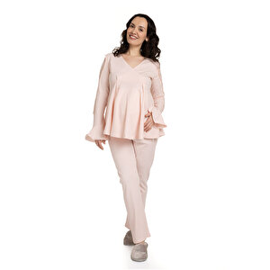 Baby Mom Pijama Takımı, Pudra, S