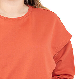 Anne Hamile Sweatshirt İki İplik Bisiklet Yaka Uzun Kol Anne Hamile Sweatshirt İki İplik Bisiklet Yaka Uzun Kol