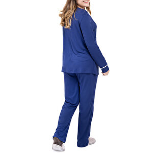 Anne Pijama Takımı Viskon V Yaka Anne Pijama Takımı Viskon V Yaka