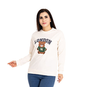 baby mom Anne Sweatshirt, Ekru, S