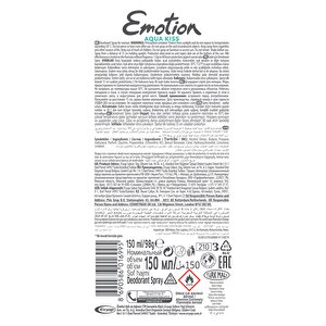 Aqua Kiss Kadın Deodorant Sprey 150 ml Aqua Kiss Kadın Deodorant Sprey 150 ml