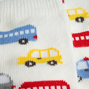 Araçlar Desenli 4'lü Soket Çorap 4lü Soket Çorap Erkek Bebek